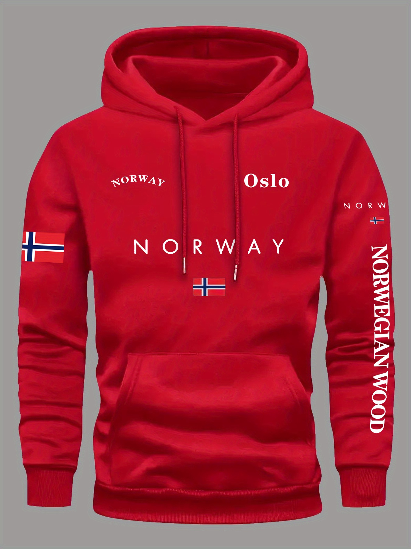 Outdoor Adventure Outfit - Bluzy z flagą NORWEGII Męskie Damskie