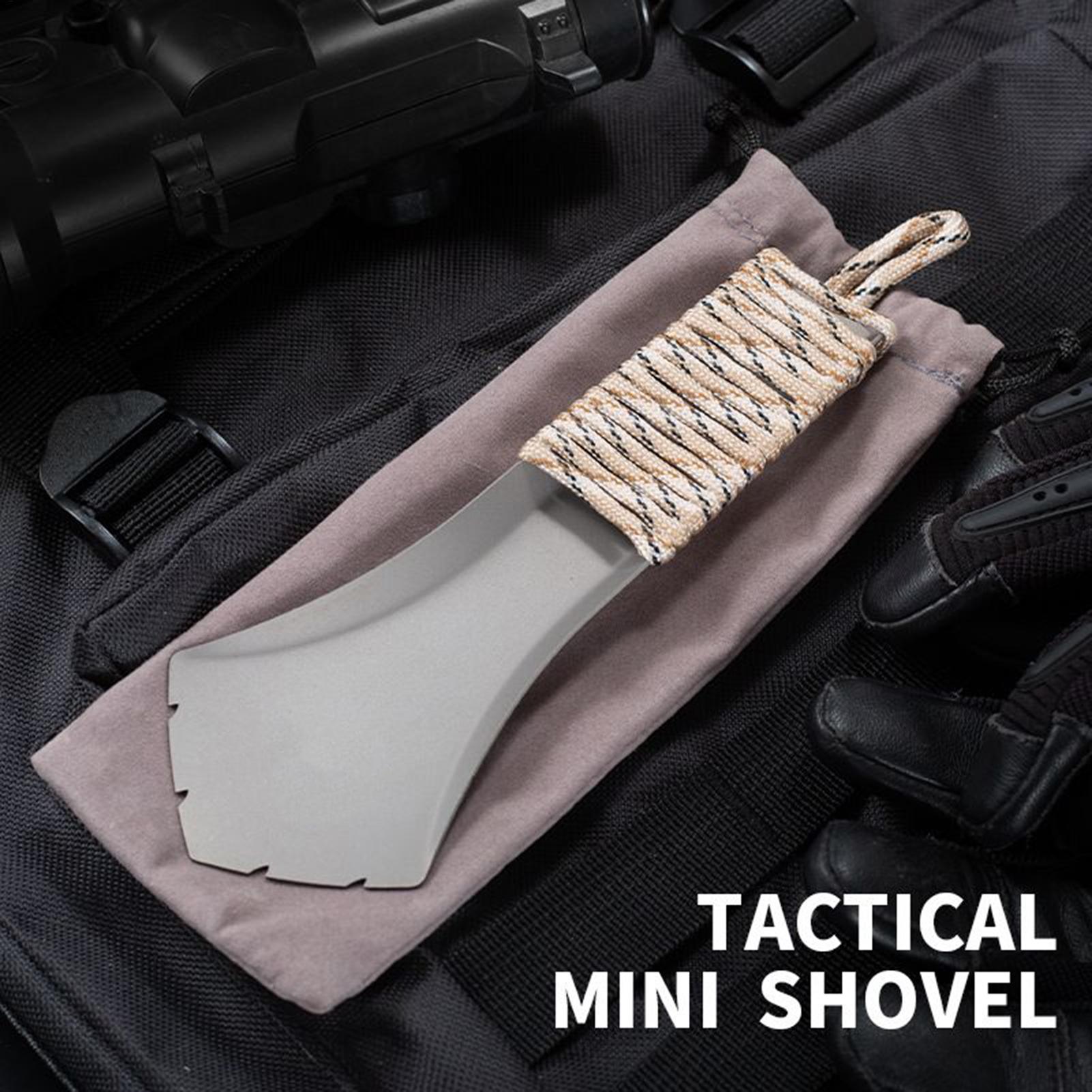 Outdoor Adventure Backpack - Łopatka kempingowa do plecaka, ultralekka, tytanowa