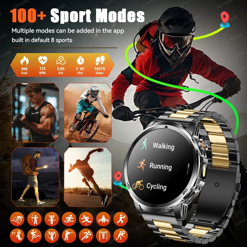 Nowy wojskowy smartwatch męski – Outdoor Adventure Sports recenzja i cena