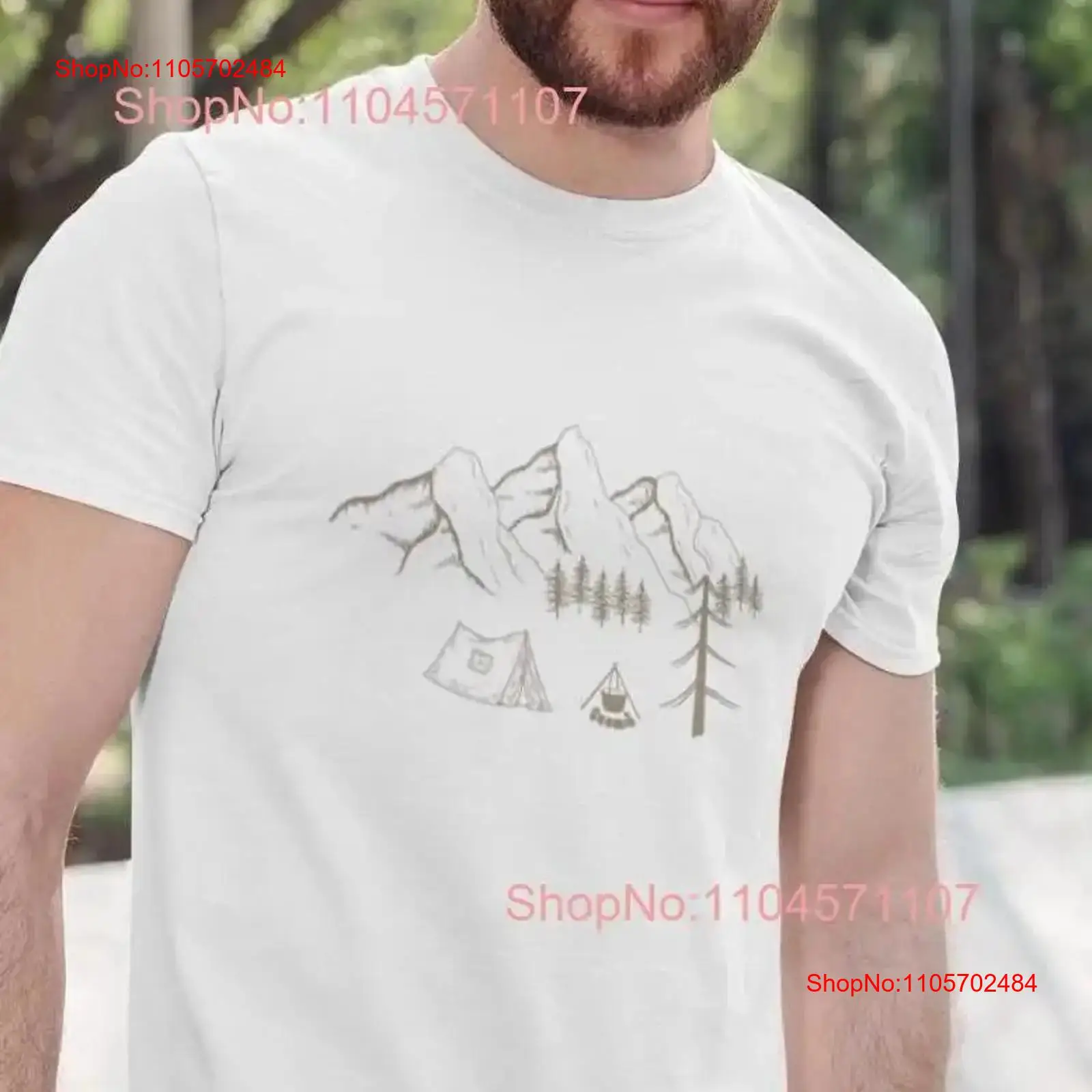 Koszulka na kemping w górach,  – Outdoor Adventure Outfit recenzja i cena
